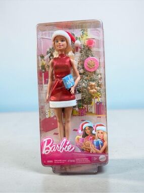 Barbie Red and White Holiday Gift Doll